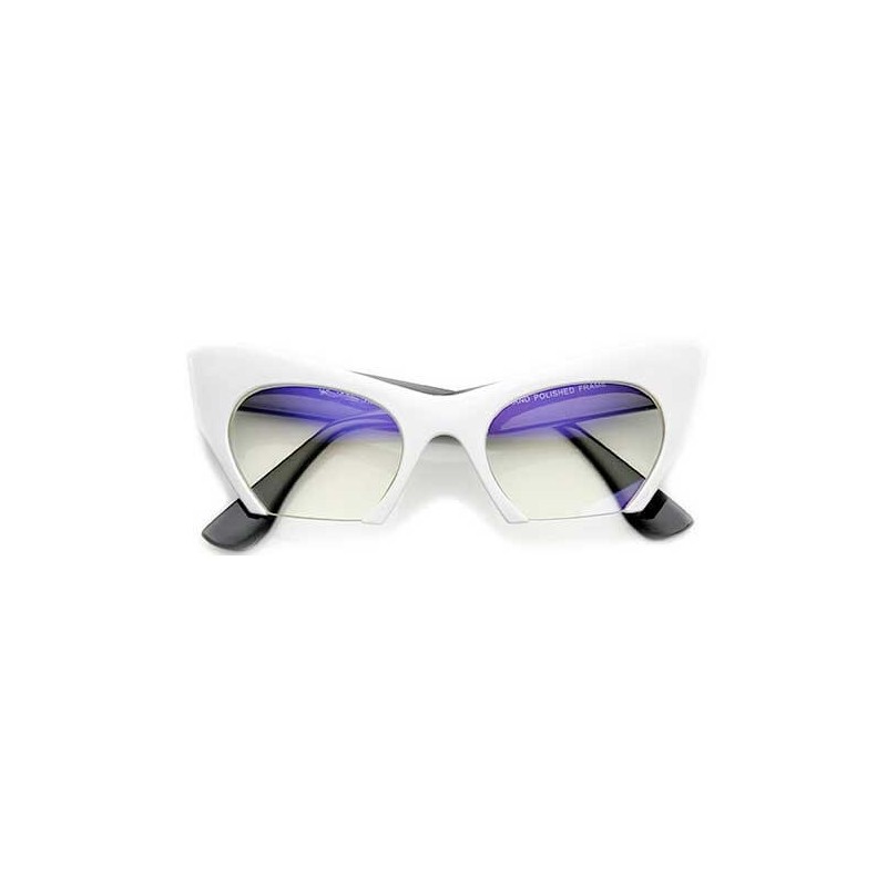 Lunettes soleil papillon blanche