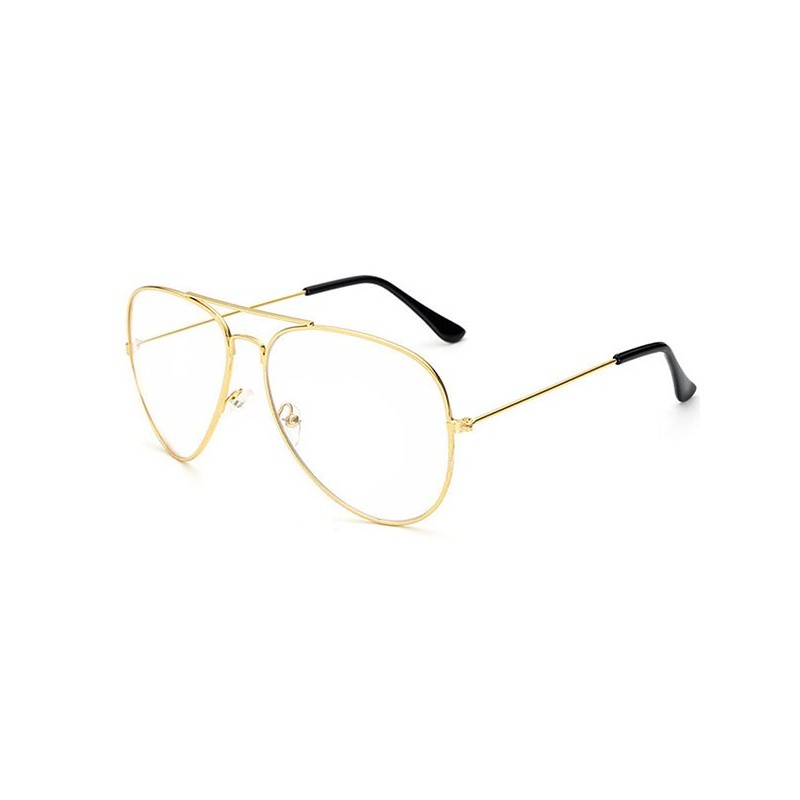 Lunettes aviateur dorée