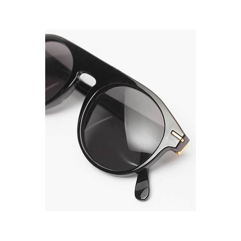 Lunette de soleil aviator noir vue 2