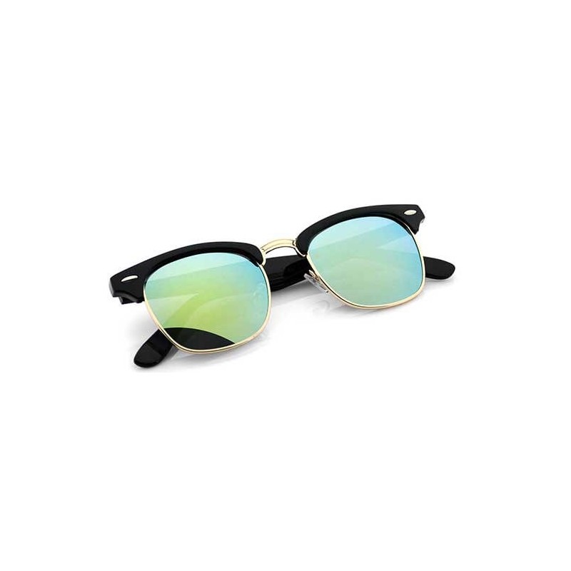 Lunettes de soleil verres miroir vert